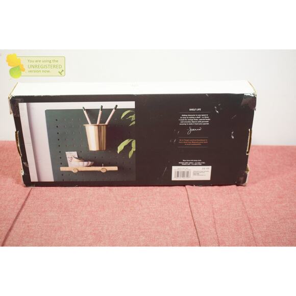 Hearth & Hand with Magnolia Peg Board Shelf and Accessories Kit Gold - Picture 3 of 4
